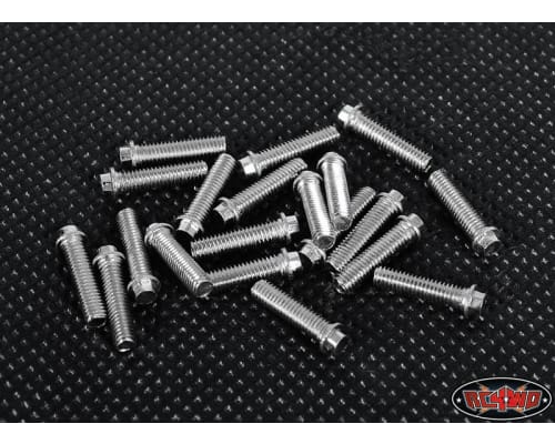 RC4WD Miniature Scale Hex Bolts M3x12mm Silver photo