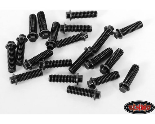 RC4WD Miniature Scale Hex Bolts M3x10mm Black photo