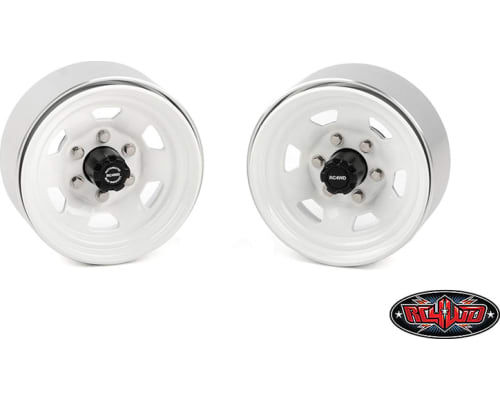 Stamped Steel 1.7 Beadlock SR5 Wheels (White/Black) photo