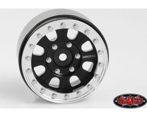 Raceline Monster 1.7 Beadlock Wheels Black/Silver photo