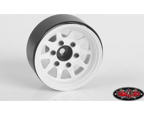 OEM 6-Lug Stamped Steel 1.55 Beadlock Wheels (White) photo