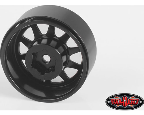 OEM 6-Lug Stamped Steel 1.55 Beadlock Wheels (Black) photo