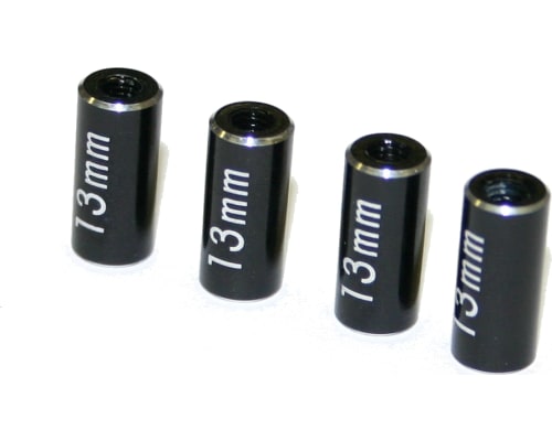 Aluminum Standoff Post Link 6x13mm w/ M3 Threads (Black)(4) photo