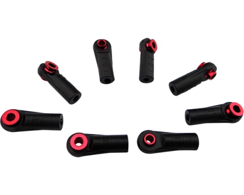 discontinued Straight Rod End Cups with 5.8mm Balls (8)(Red) photo