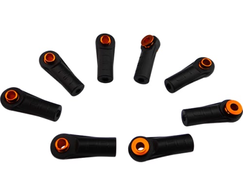 Straight Rod End Cups with 5.8mm Balls (8)(Orange) photo