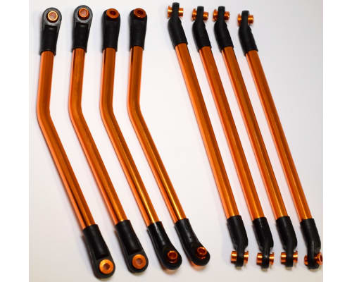 Aluminum Orange 4-Link Set - Axial Wraith and Ax10 Ridgecrest photo