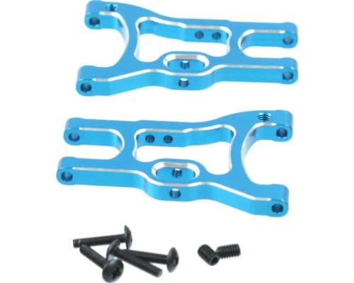 Aluminum rear lower arms (2 pieces)(blue) photo