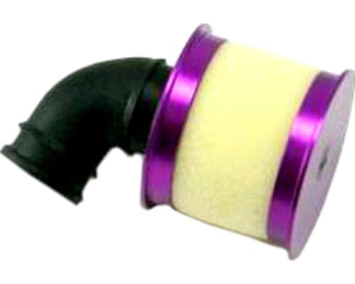 Aluminum capped air filter w/ element (purple) photo