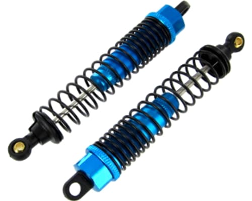 Aluminum shocks 2 pieces blue : Volcano Length: 100mm Assembled photo