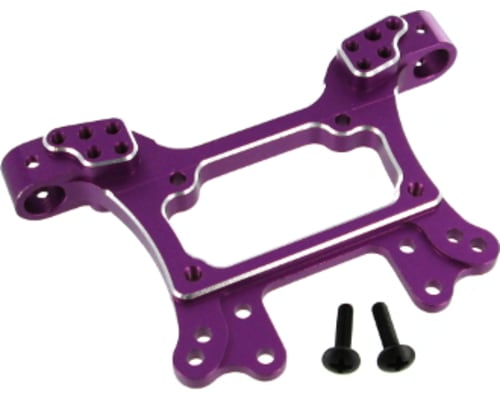 Machined Aluminum Front/Rear Shock Tower (1pc)(Purple) photo