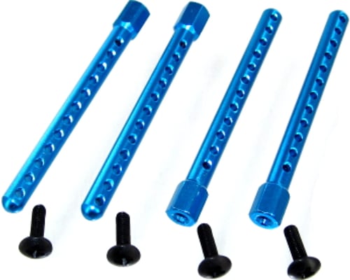 Aluminum body post (4 pieces)(blue) photo