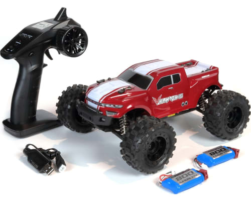 Volcano-16 1/16 Scale Monster Truck Red photo