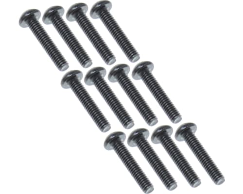 2.5x12mm Button Head Machine Thread Screws (12 pieces) photo