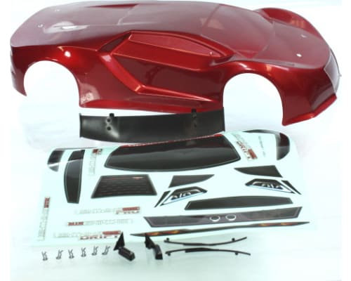 1/10 200mm Onroad Car Body Metallic Red photo