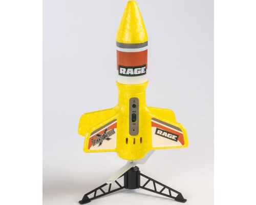 Spinner Missile X - Yellow Electric Free-Flight Rocket with Para photo