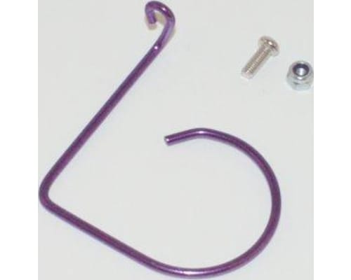 Associated RC10gt Purple Tuned Pipe Wire Mount photo