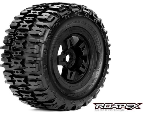 Renegade 1/8 Monster Truck Tire Black Wheel with 17mm Hex photo