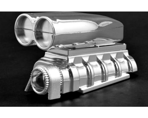 Chrome Shotgun Style Mock Intake & Blower photo