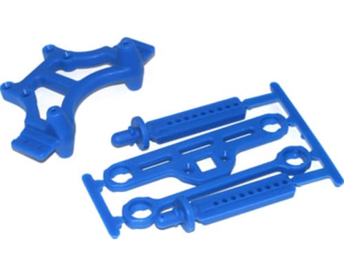 Shock Tower & Body Mount Blue: TMX 3.3 EMX photo