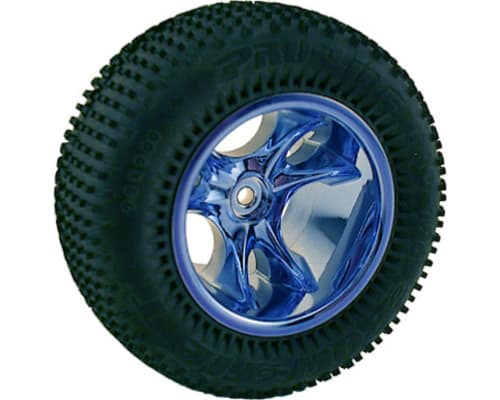 discontinued 2.2 INCH TRUCK Clawz Blue Chrome Front Wheels (Whee photo