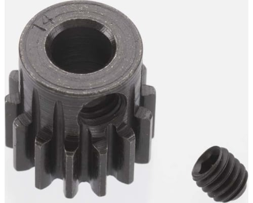 Extra Hard 14 Tooth Blackened Steel 32p Pinion 5mm photo