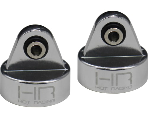 discontinued Aluminum 1/10 GTR Shock Caps (Silver)(2) - TRA photo