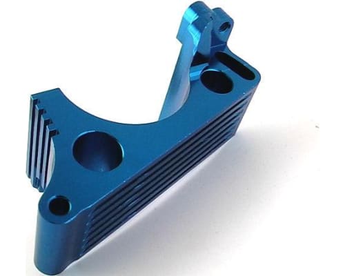 discontinued TRA Revo Blue Aluminum engine mount w/Heat Sink photo