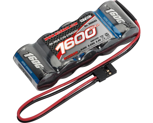 Xtec Receiver Pack Straight 2/3a NiMh -Jr-6v-1600mah photo