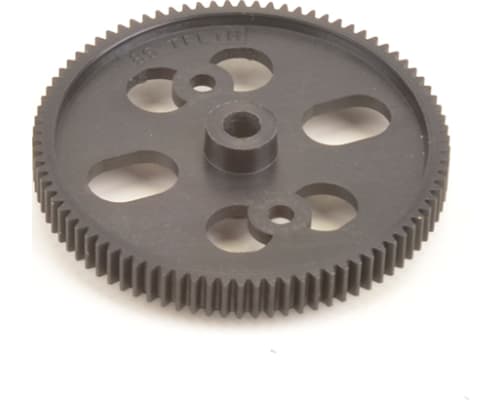 86T Whisper Spur Gear Black photo