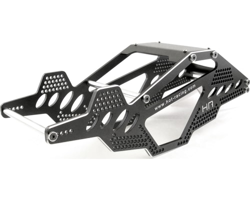 Aluminum Rock Racer Conversion Chassis (black) - Ax10 photo