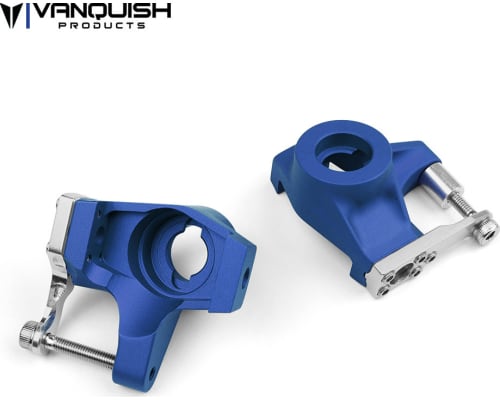 Aluminum Knuckles for Axial SCX10-II Blue photo