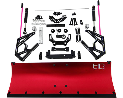 Red Aluminum Snow Plow Kit Axial Scx10 Scx10 Ii photo