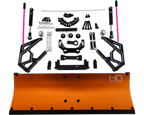 Orange Aluminum Snow Plow Kit Axial Scx10 Scx10 Ii photo