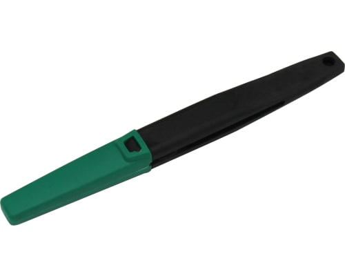 discontinued Short progressive fine point Tweezers rubber grip photo