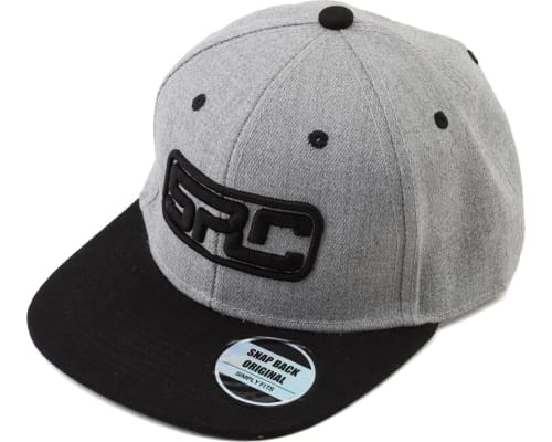 Snapback Flat Bill Hat (Grey) (One Size Fits Most) photo