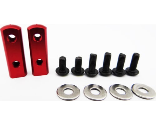 90 Degree Universal Servo Mount - Red photo