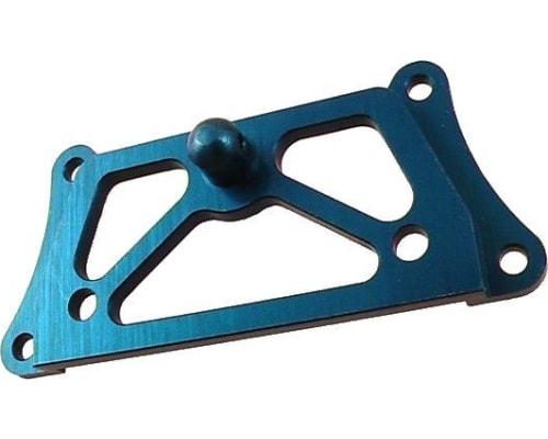 Losi Mini-T 1.0 Blue Aluminum Servo Upper Lock Plate photo