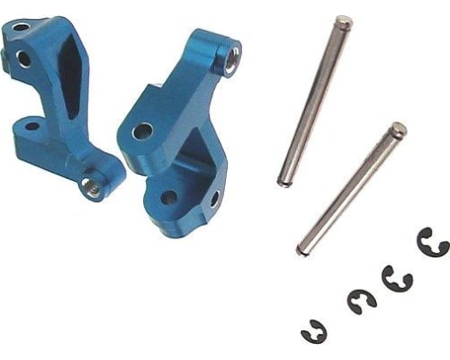 Losi Mini-T 1.0 Blue Aluminum Front Steering C-Hubs photo