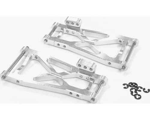 Losi Mini-T 1.0 Silver Aluminum Rear Arms (2) photo