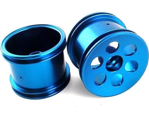 Losi Mini-T 1.0 Aluminum Blue Gunslinger Wheel Front photo