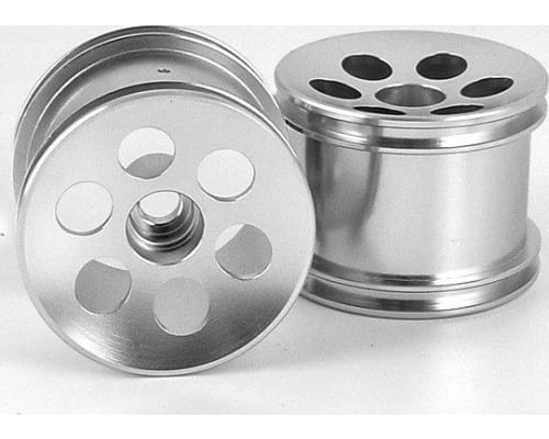 Losi Mini-T 1.0 Aluminum Silver Gunslinger Front Wheels photo