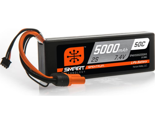 5000mAh 2S 7.4V 50C Smart LiPo Hardcase; IC3 photo