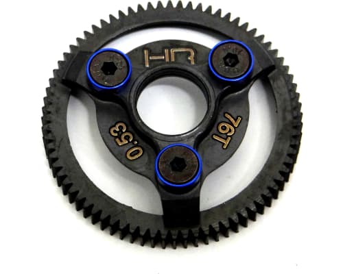 Hardened Steel Spur Gear (76t 48p)(Blue) - TRA photo