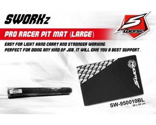 Pro Racer Pit Mat Large (Black)-SW950010BL photo