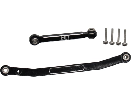 Black Aluminum Fix Link tight tolerance Steering Rod SCX24 photo