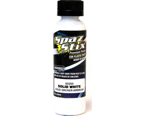 Solid White/Backer Airbrush Ready Paint 2oz Bottle photo