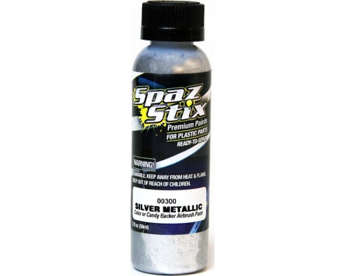 Metallic Silver/Candy Backer Airbrush Ready Paint 2oz Bottle photo