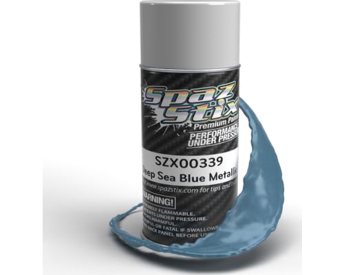 Deep Sea Blue Metallic Aerosol Paint, 3.5oz Can photo