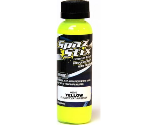 Yellow Fluorescent Airbrush Ready Paint 2oz Bottle photo