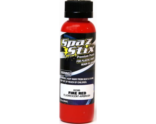 Fire Red Fluorescent Airbrush Ready Paint 2oz Bottle photo